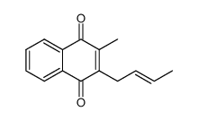 2-(2-Butenyl)-3-methyl-1,4-naphthalenedione结构式