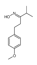 N-[1-(4-methoxyphenyl)-4-methylpentan-3-ylidene]hydroxylamine Structure