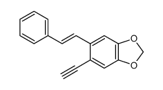 5-ethynyl-6-(2-phenylethenyl)-1,3-benzodioxole Structure