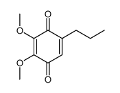 2,3-Dimethoxy-5-propyl-1,4-benzoquinone structure