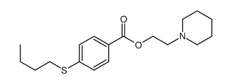 2-Piperidinoethyl=p-(butylthio)benzoate structure