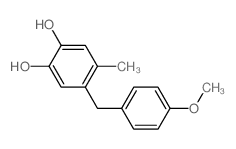 4-[(4-methoxyphenyl)methyl]-5-methyl-benzene-1,2-diol picture