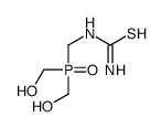 bis(hydroxymethyl)phosphorylmethylthiourea Structure