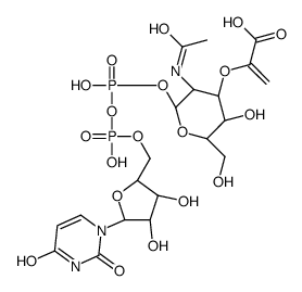 UDP-N-acetyl-3-O-(1-carboxyvinyl)-α-D-glucosamine结构式