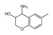 4-amino-6-methyl-3,4-dihydro-2H-chromen-3-ol结构式