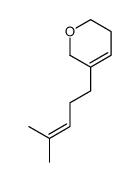 3,6-dihydro-5-(4-methyl-3-pentenyl)-2H-Pyran structure