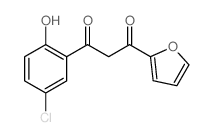 1-(5-chloro-2-hydroxy-phenyl)-3-(2-furyl)propane-1,3-dione结构式