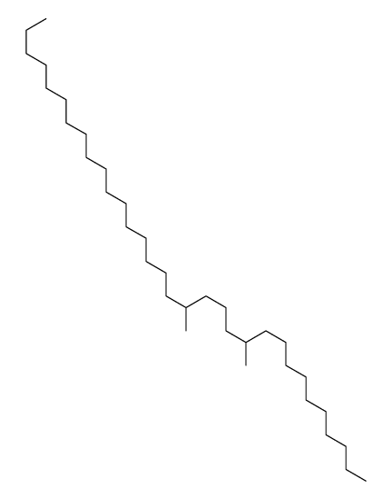 11,15-dimethyldotriacontane Structure