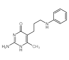 4(3H)-Pyrimidinone,2-amino-6-methyl-5-[3-(phenylamino)propyl]- picture