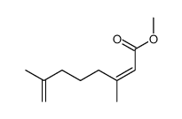 methyl (2Z)-3,7-dimethyl-2,7-octadienoate结构式