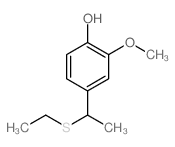 Phenol,4-[1-(ethylthio)ethyl]-2-methoxy- Structure