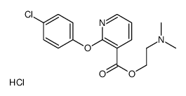 2-(dimethylamino)ethyl 2-(4-chlorophenoxy)pyridine-3-carboxylate,hydrochloride结构式