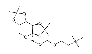 trimethyl(2-((((3aR,5aS,8aS,8bR)-2,2,7,7-tetramethyltetrahydro-3aH-bis([1,3]dioxolo)[4,5-b:4',5'-d]pyran-3a-yl)methoxy)methoxy)ethyl)silane Structure