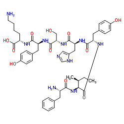 H-phenylalanyl-isoleucyl-tyrosyl-histidyl-seryl-tyrosyl-lysine picture