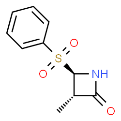 2-Azetidinone,3-methyl-4-(phenylsulfonyl)-,(3S,4R)-(9CI) picture