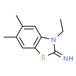 2(3H)-Benzothiazolimine,3-ethyl-5,6-dimethyl-(9CI)结构式