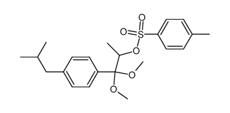 1-(4-isobutylphenyl)-1,1-dimethoxypropan-2-yl 4-methylbenzenesulfonate Structure