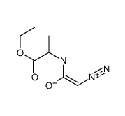 (Z)-2-diazonio-1-[(1-ethoxy-1-oxopropan-2-yl)amino]ethenolate Structure