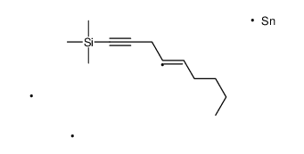 trimethyl(4-trimethylstannylnon-4-en-1-ynyl)silane Structure