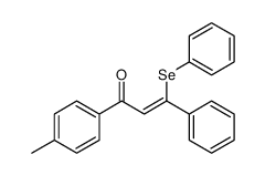 1-(4-methylphenyl)-3-phenyl-3-phenylselanylprop-2-en-1-one Structure