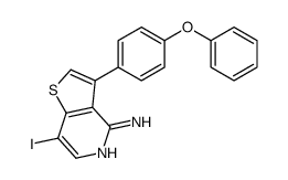 7-iodo-3-(4-phenoxyphenyl)thieno[3,2-c]pyridin-4-amine结构式