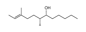 (6R,7R,10E)-7,10-dimethyldodec-10-en-6-ol Structure