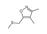 Isoxazole, 3,4-dimethyl-5-[(methylthio)methyl]- (9CI) structure