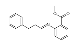 methyl 2-[(3-phenylpropylidene)amino]benzoate structure