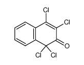 1,1,3,4-tetrachloro-1,2-dihydronaphthalen-2-one结构式