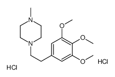 1-methyl-4-[2-(3,4,5-trimethoxyphenyl)ethyl]piperazine,dihydrochloride Structure