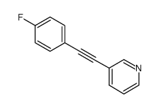 3-((4-fluorophenyl)ethynyl)pyridine结构式