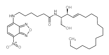 N-{6-[(7-nitro-2,1,3-benzoxadiazol-4-yl)amino]hexanoyl}sphingosine结构式