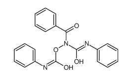 [benzoyl(phenylcarbamoyl)amino] N-phenylcarbamate Structure