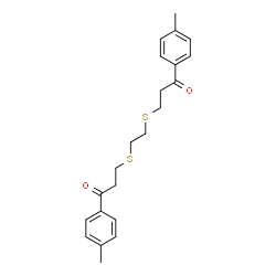 1-(4-METHYLPHENYL)-3-[(2-([3-(4-METHYLPHENYL)-3-OXOPROPYL]SULFANYL)ETHYL)SULFANYL]-1-PROPANONE结构式