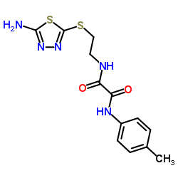 N-(2-[(5-AMINO-1,3,4-THIADIAZOL-2-YL)THIO]ETHYL)-N'-(4-METHYLPHENYL)ETHANEDIAMIDE picture