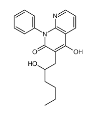 4-hydroxy-3-(2-hydroxyhexyl)-1-phenyl-1,8-naphthyridin-2-one Structure