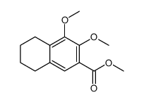 METHYL 3,4-DIMETHOXY-5,6,7,8-TETRAHYDRONAPHTHALENE-2-CARBOXYLATE结构式