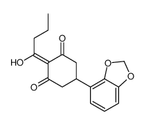 5-(1,3-benzodioxol-4-yl)-2-(1-hydroxybutylidene)cyclohexane-1,3-dione Structure