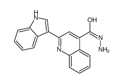 2-(1H-indol-3-yl)quinoline-4-carbohydrazide结构式