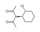 N-Acetyl-N-((1R,2R)-2-chloro-cyclohexyl)-acetamide结构式