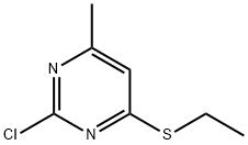 2-chloro-4-(ethylsulfanyl)-6-methylpyrimidine Structure