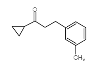 CYCLOPROPYL 2-(3-METHYLPHENYL)ETHYL KETONE Structure