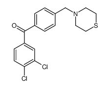 3,4-DICHLORO-4'-THIOMORPHOLINOMETHYL BENZOPHENONE结构式