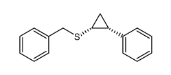 cis-1-Benzylthio-2-phenylcyclopropane结构式