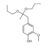 4-(2,2-dipropoxypropyl)-2-methoxyphenol Structure