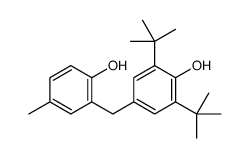 2,6-ditert-butyl-4-[(2-hydroxy-5-methylphenyl)methyl]phenol结构式