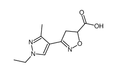 3-(1-Ethyl-3-methyl-1H-pyrazol-4-yl)-4,5-dihydro-1,2-oxazole-5-ca rboxylic acid图片