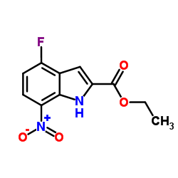 Ethyl 4-fluoro-7-nitro-1H-indole-2-carboxylate picture