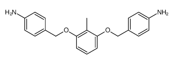 4-[[3-[(4-aminophenyl)methoxy]-2-methylphenoxy]methyl]aniline Structure