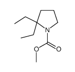 methyl 2,2-diethylpyrrolidine-1-carboxylate结构式